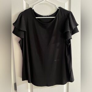 Adrianna Papell black business shirt ￼